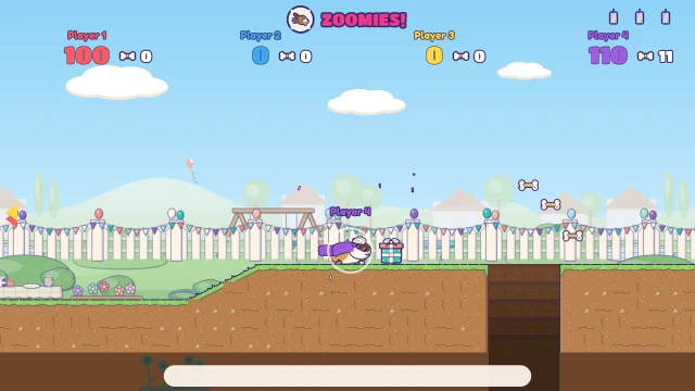 Zoomies!: Run, jump and roll through the party together. Bounce the critters and keep your sweets!
