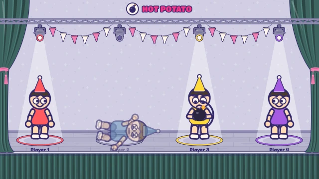 Hot Potato: Pass the bomb fast. Whoever holds it when it blows is out!