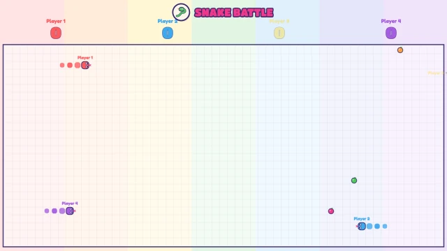 Snake Battle: Eat the drops and don’t crash. Last snake wins!