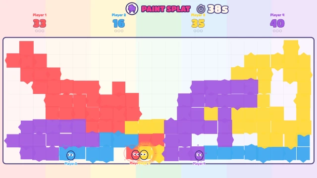 Paint Splat: Drive around and paint the floor. Most tiles wins!