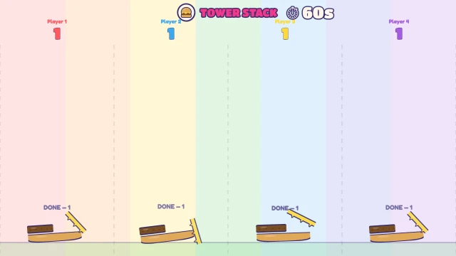 Tower Stack: Drop each block on the tower. Tallest wins!
