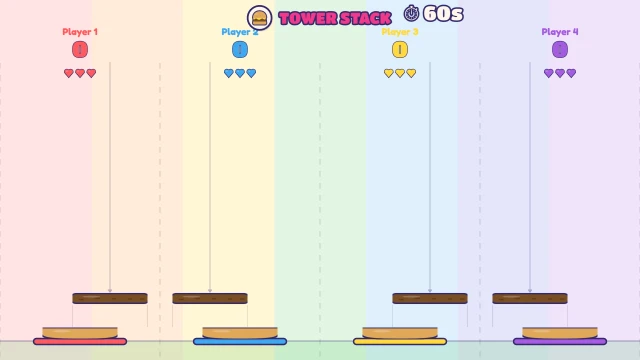 Tower Stack: Drop each block on the tower. Tallest wins!
